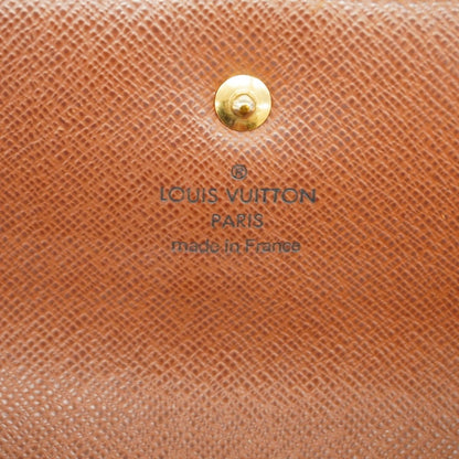 Louis Vuitton Trifold Wallet Monogram Portefeuille International Brown — view 5