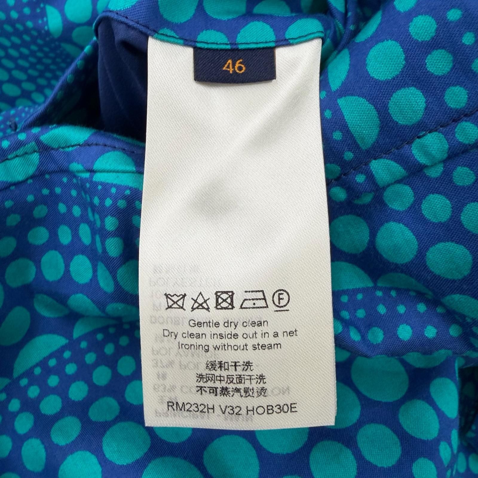 Louis Vuitton Yayoi Kusama Over Pumpkin Jacket Blue 46 Hanger — view 8