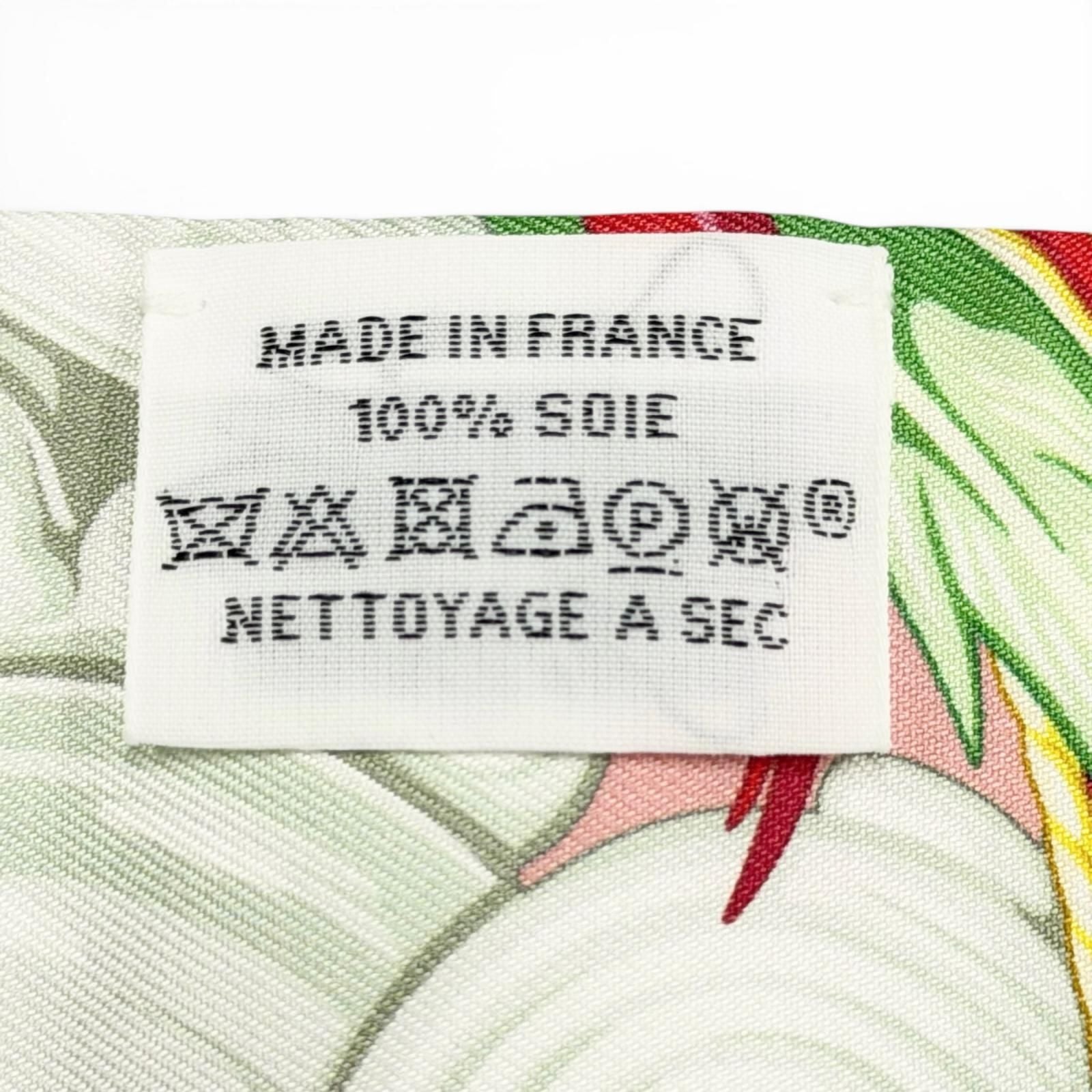 Hermes Danse Pacifique Dance Pacific Silk 100% Blue Vert Scarf — view 6