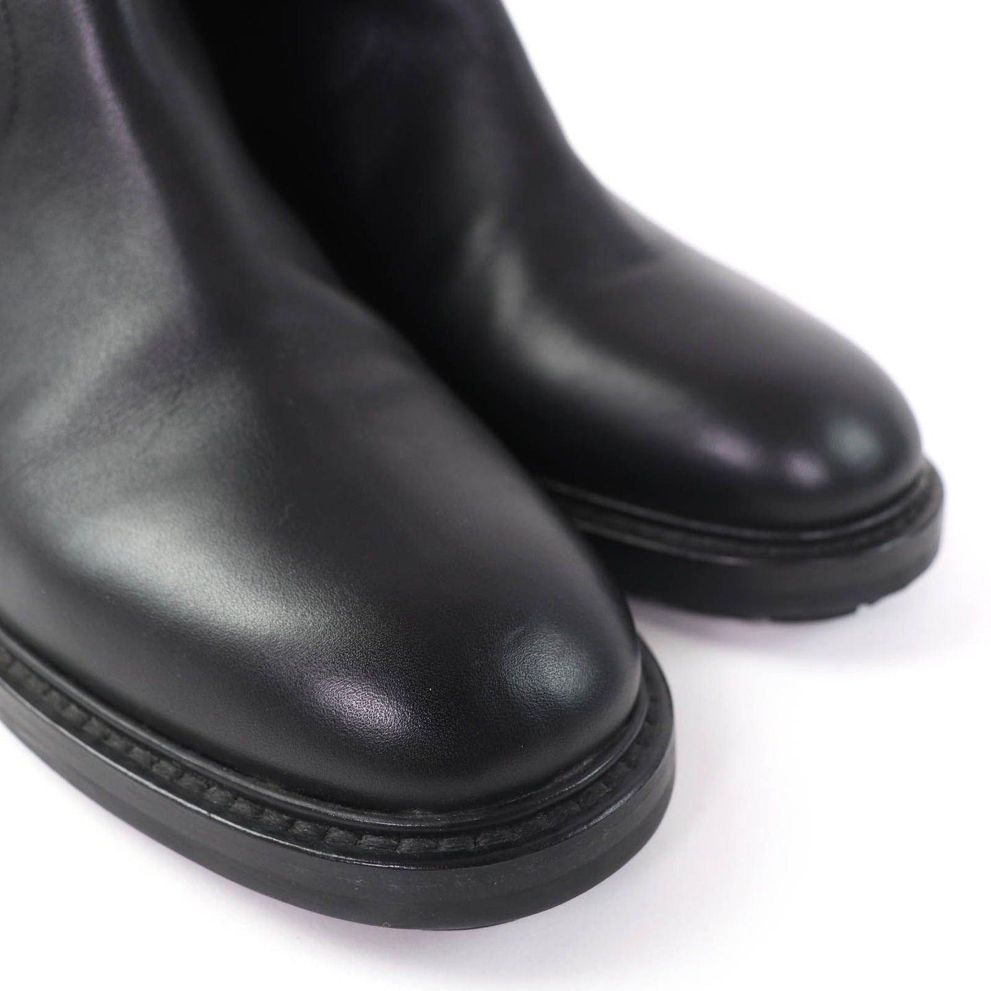 Dior Empreinte Leather Short Boots Black Gold — view 7