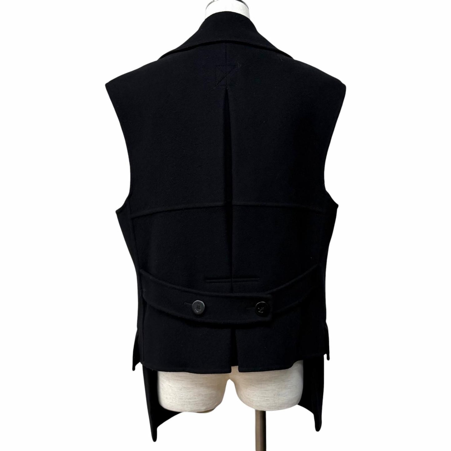 Dior Wool Cashmere Blend Micro Cannage Quilted with Liner Vest Black 44 — view 3