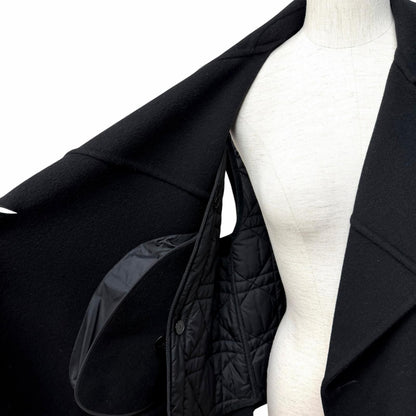 Dior Wool Cashmere Blend Micro Cannage Quilted with Liner Vest Black 44 — view 5