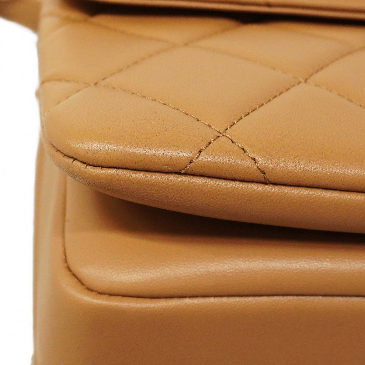 Chanel Handbag Trendy CC Lambskin Light Brown Champagne Gold 2-Way Bag — view 7