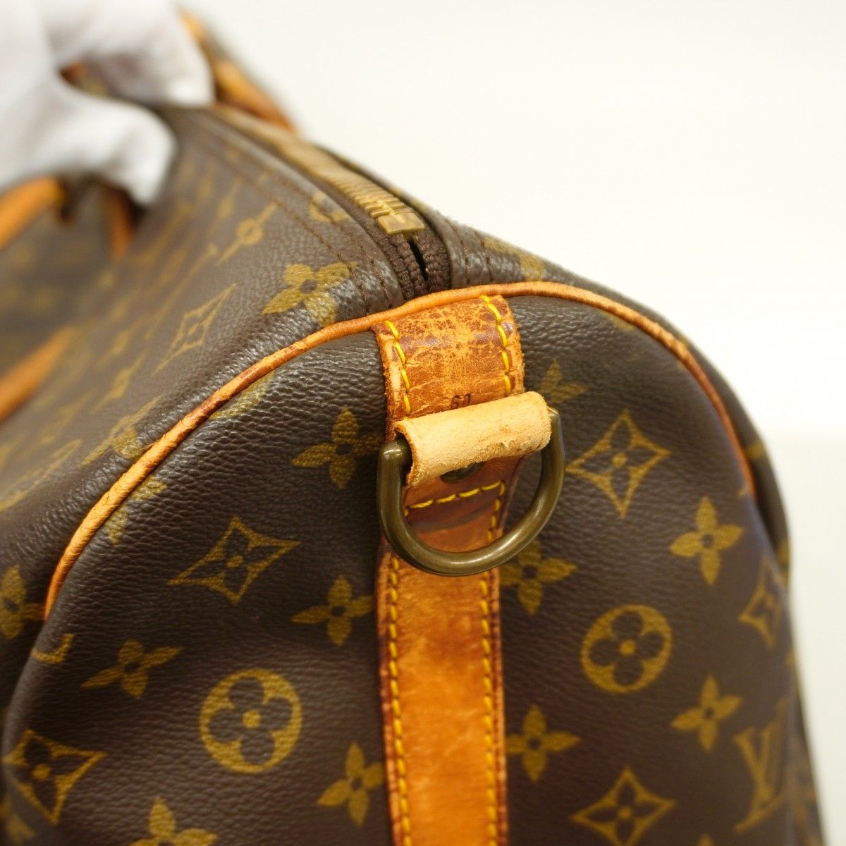 Louis Vuitton Boston Bag Monogram Keepall Bandouliere 60 Brown — view 8