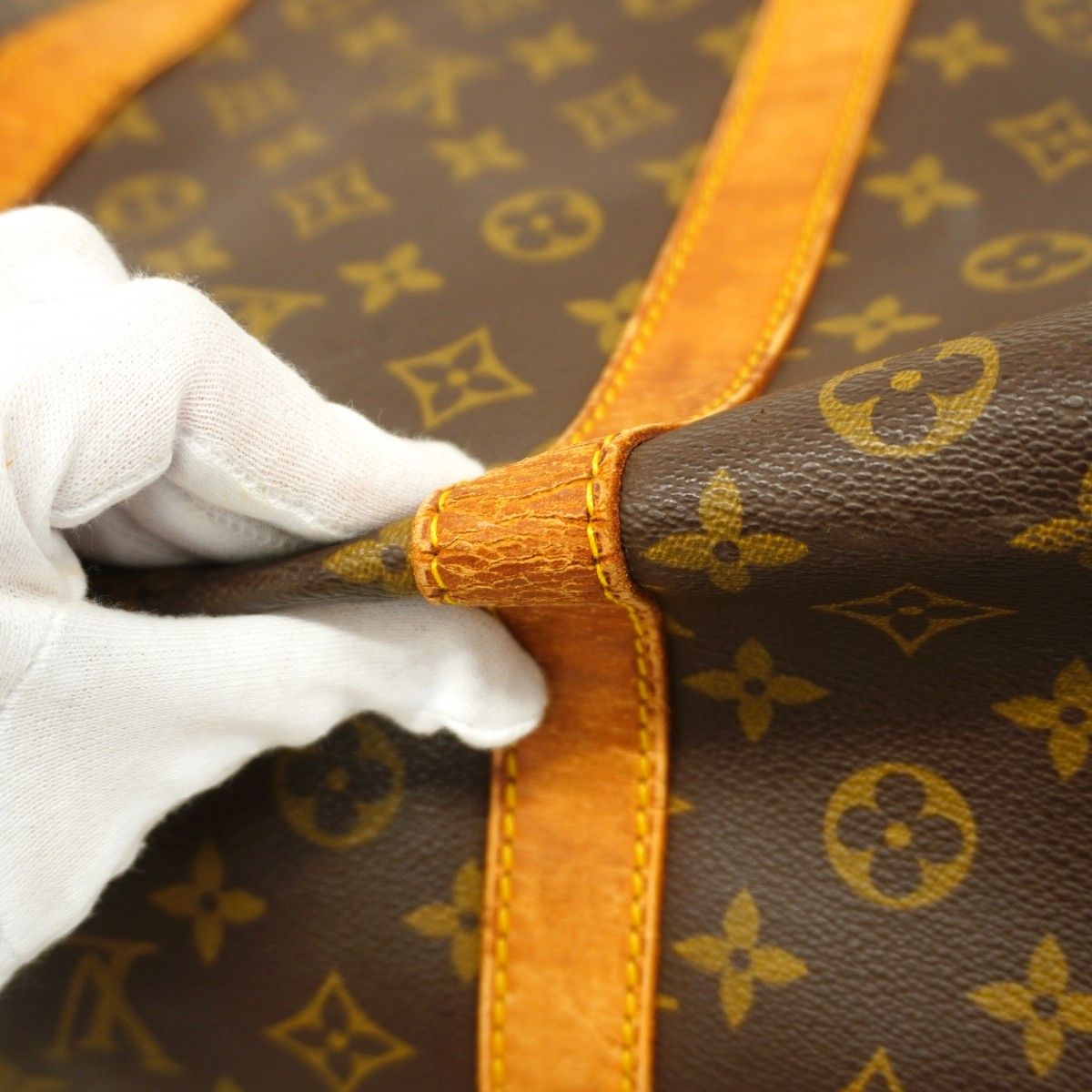 Louis Vuitton Boston Bag Monogram Keepall Bandouliere 60 Brown — view 6