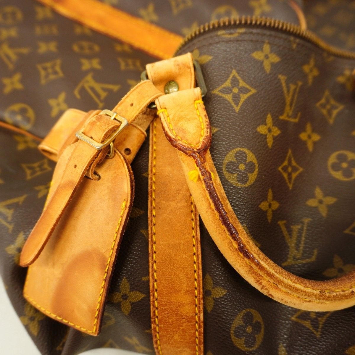 Louis Vuitton Boston Bag Monogram Keepall Bandouliere 60 Brown — view 9
