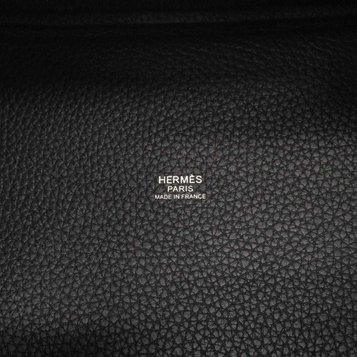 Hermes Handbag Picotin Lock PM Taurillon Clemence Black Silver — view 5