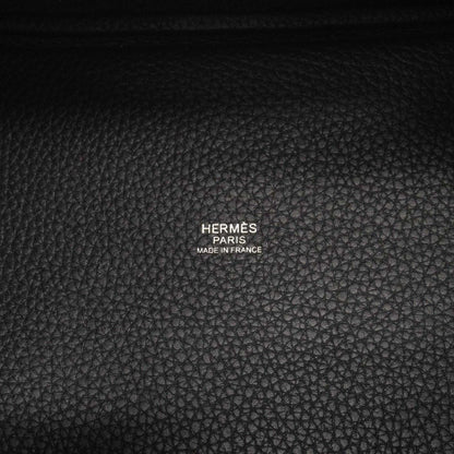 Hermes Handbag Picotin Lock PM Taurillon Clemence Black Silver — view 5