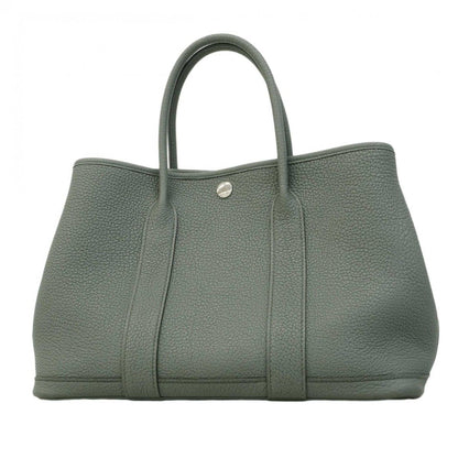 Hermes Tote Garden Party TPM Negonda Vert Amand Silver