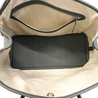 Hermes Tote Garden Party TPM Negonda Vert Amand Silver — view 4
