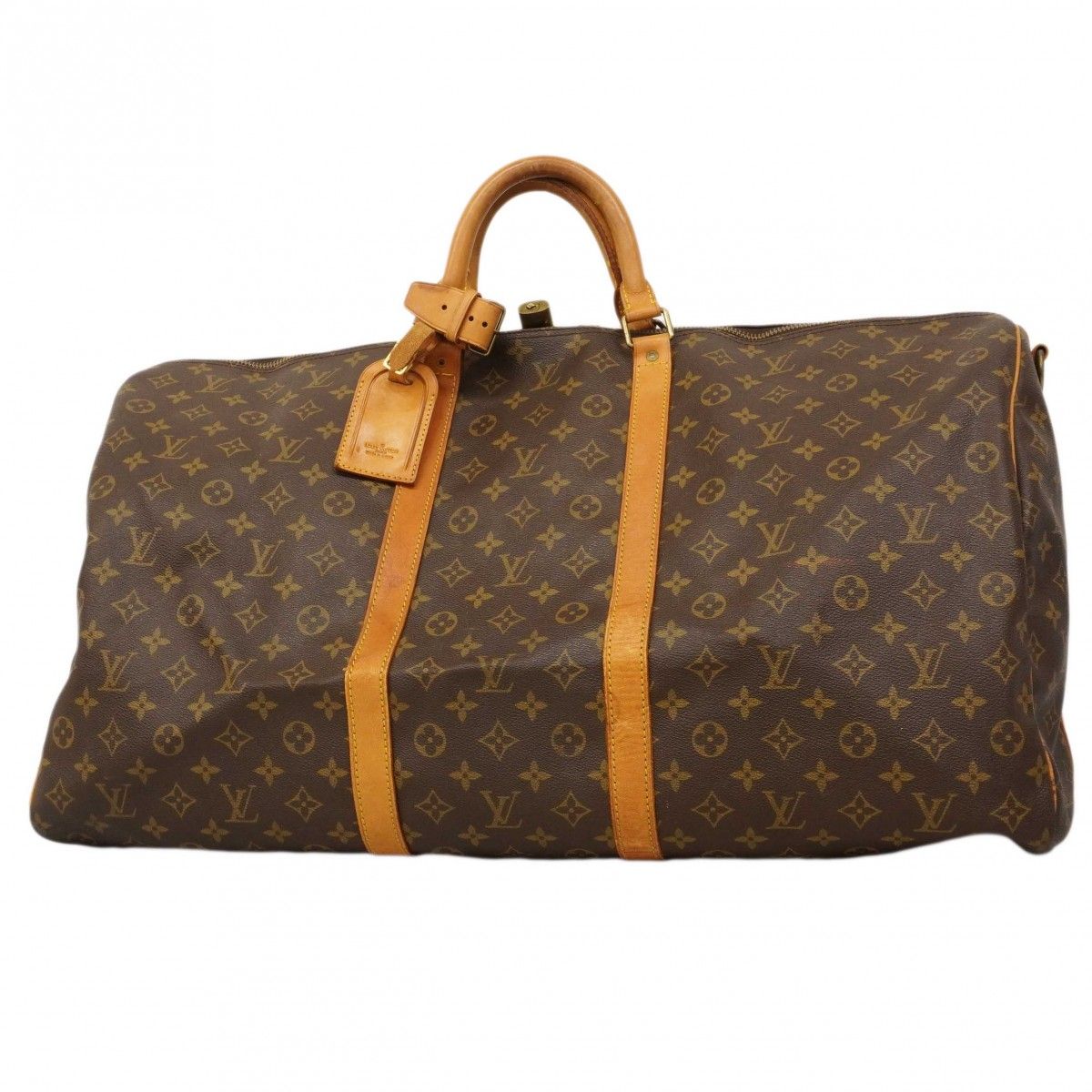 Louis Vuitton Boston Bag Monogram Keepall Bandouliere 60 Brown