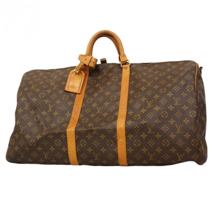 Louis Vuitton Boston Bag Monogram Keepall Bandouliere 60 Brown
