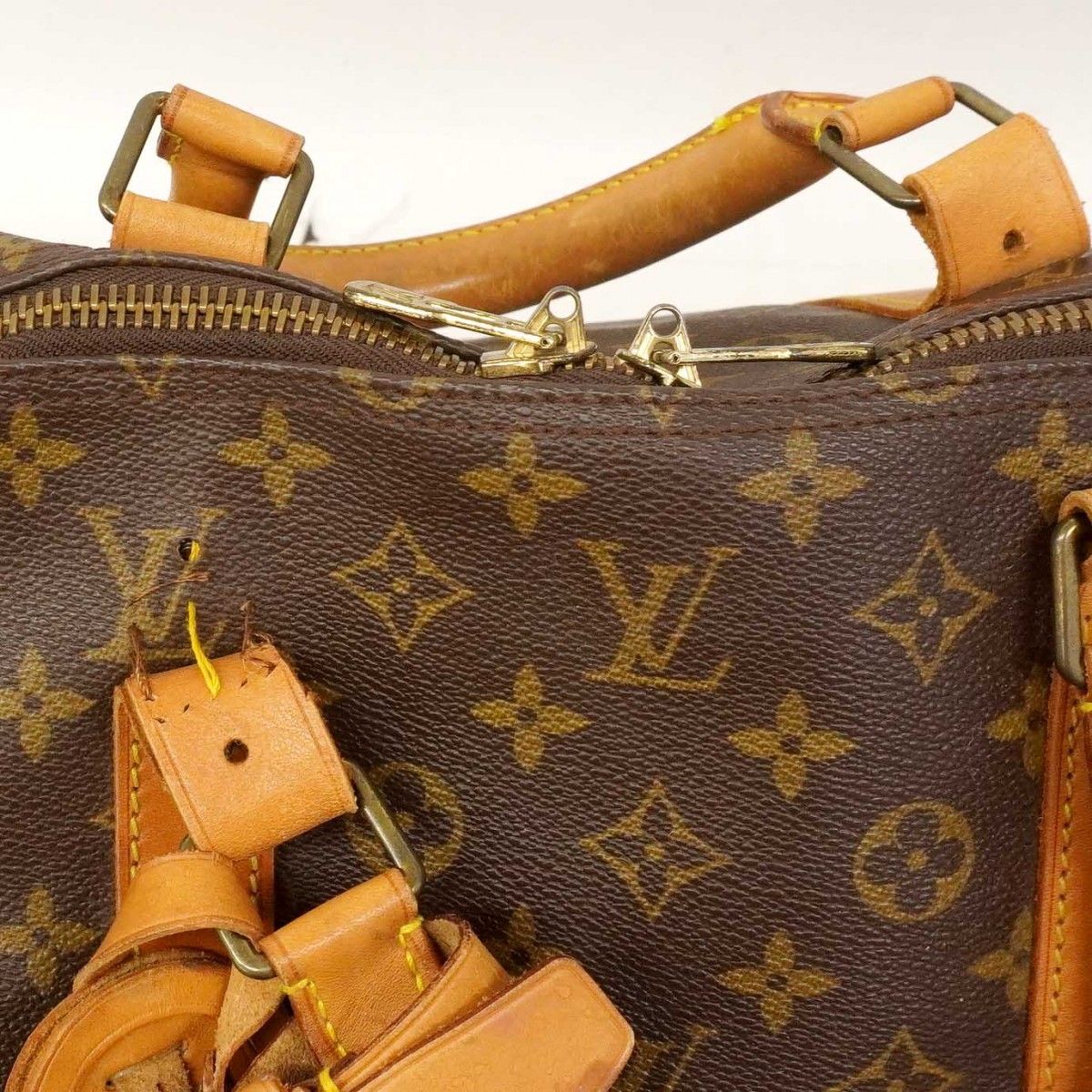 Louis Vuitton Boston Bag Monogram Keepall Bandouliere 60 Brown — view 6
