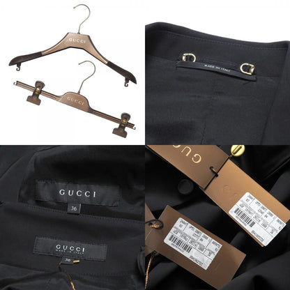 Gucci Skirt Suit 36 Tailored Leather Single Jacket Tight — view 9