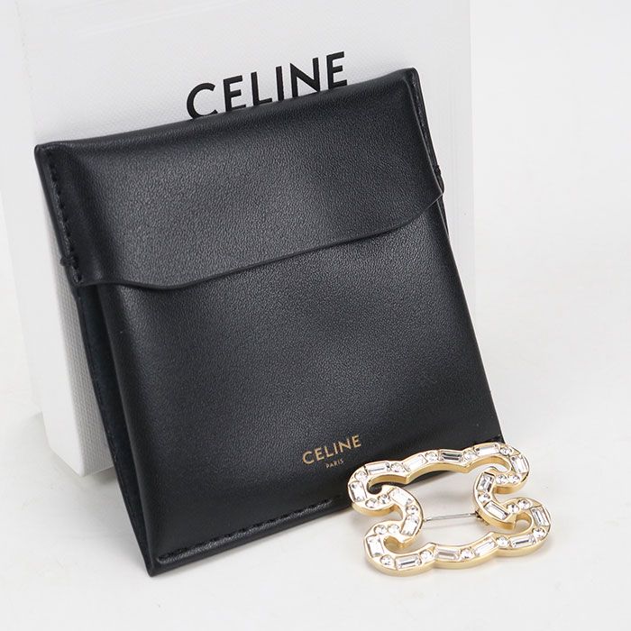 Celine Triomphe Brooch Metal