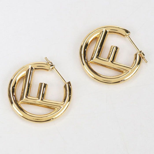 Fendi Earrings Metal Gold