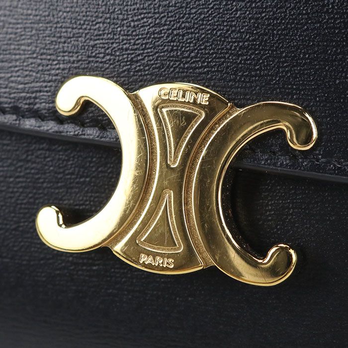Celine Small Flap Wallet Triomphe Trifold Calf — view 8