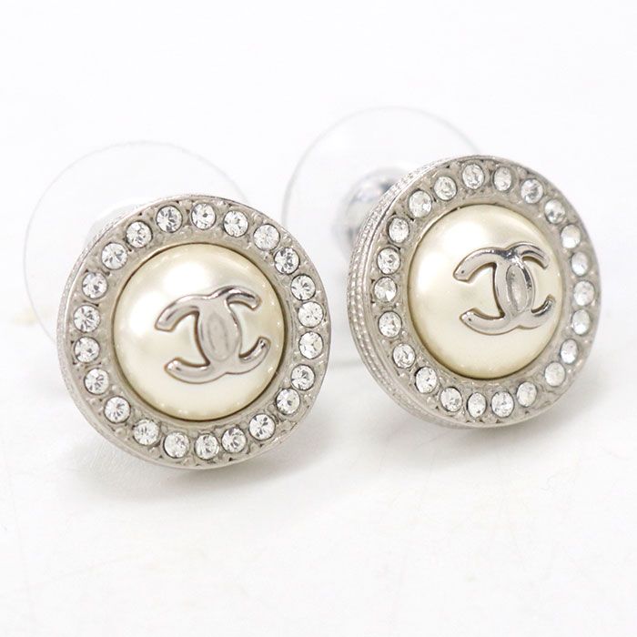 Chanel CC Logo Earrings Metal
