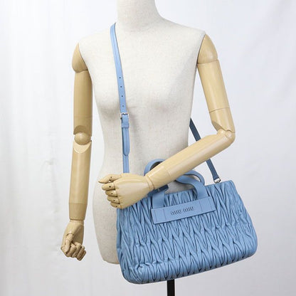 Miu Miu Miu 2-Way Matelasse Tote Lambskin — view 8