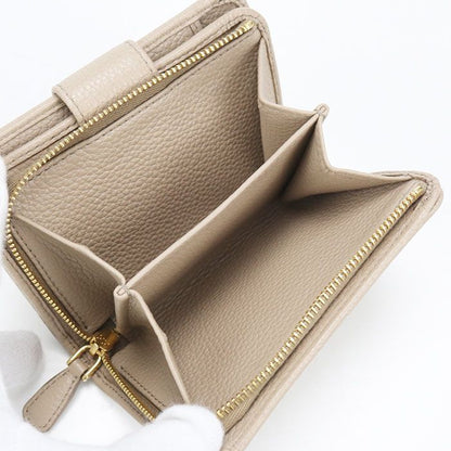 Prada Vitello Gray Leather Bifold Wallet Calf — view 5