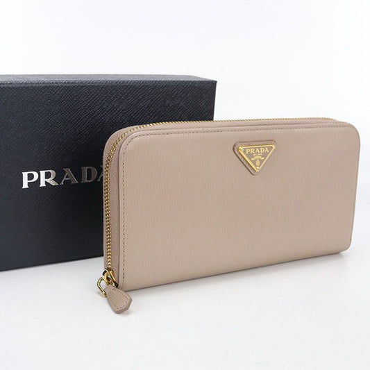 Prada Zip Around Wallet Calf