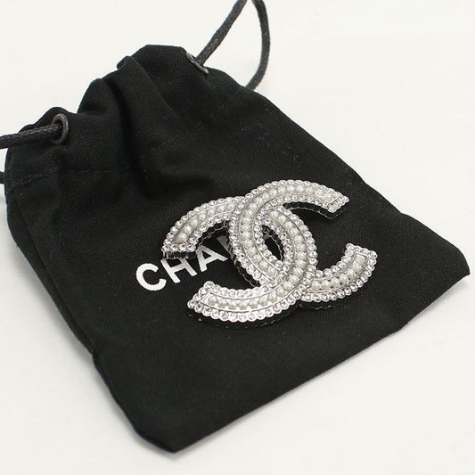 Chanel CC Logo Brooch Metal