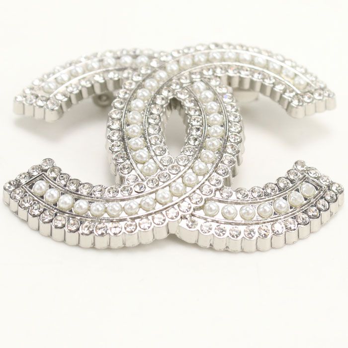 Chanel CC Logo Brooch Metal — view 2