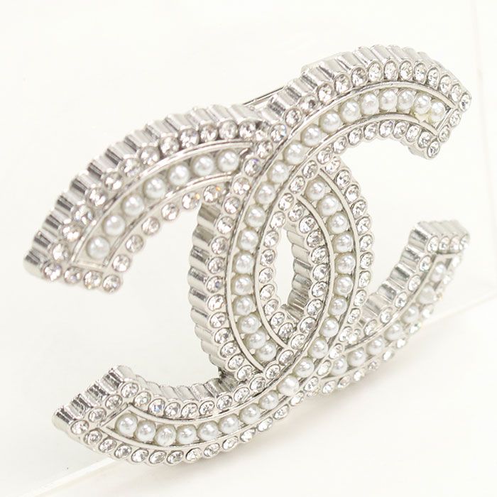 Chanel CC Logo Brooch Metal — view 3