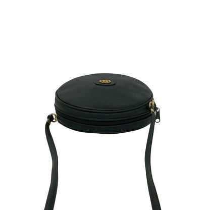 Gucci Vintage GG Logo Leather Mini Shoulder Bag Pochette Black — view 4