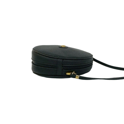 Gucci Vintage GG Logo Leather Mini Shoulder Bag Pochette Black — view 6