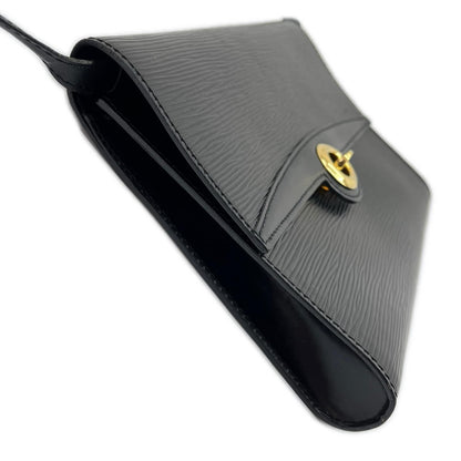 Louis Vuitton Epi Shoulder Bag Pochette le Inner Pocket Deterioration Black — view 3