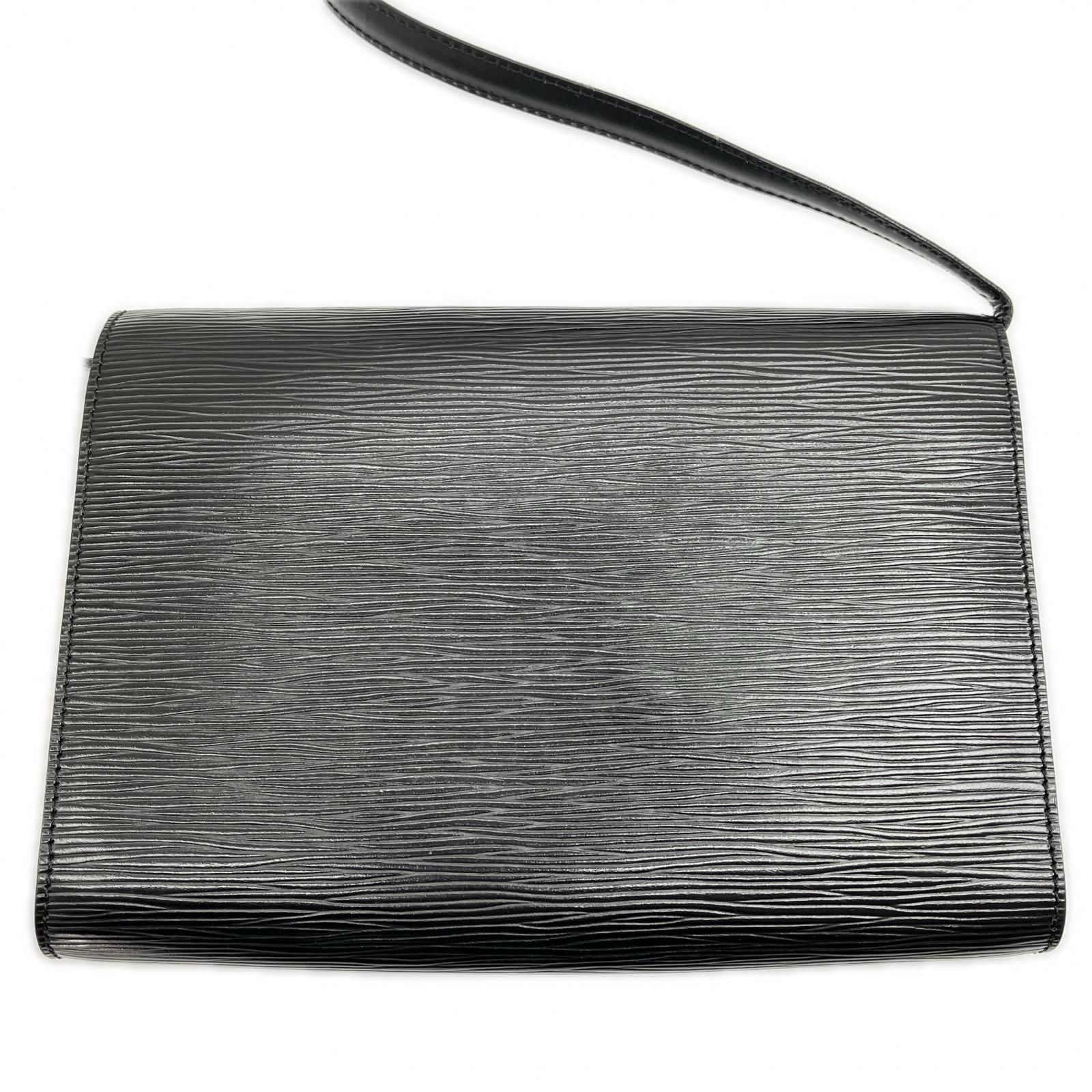 Louis Vuitton Epi Shoulder Bag Pochette le Inner Pocket Deterioration Black — view 2
