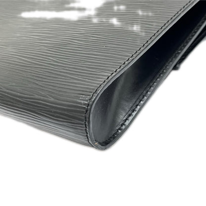 Louis Vuitton Epi Shoulder Bag Pochette le Inner Pocket Deterioration Black — view 9