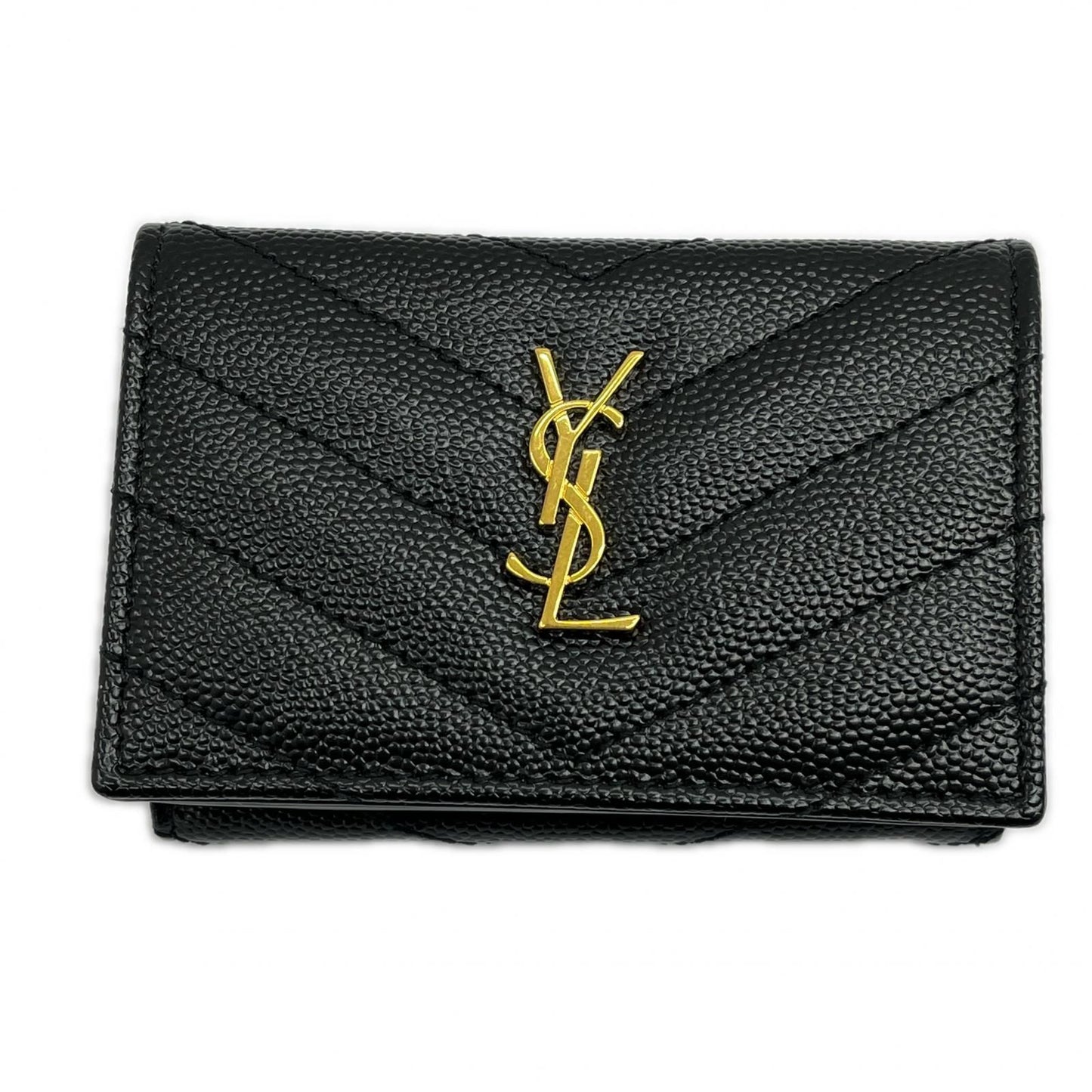 Saint Laurent Yves Wallet Black