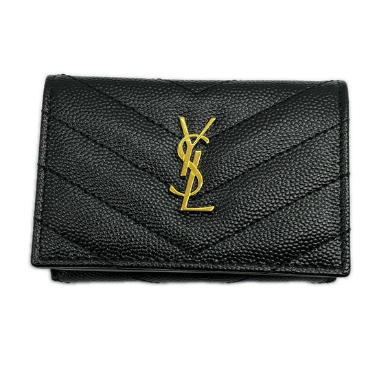 Saint Laurent Yves Wallet Black