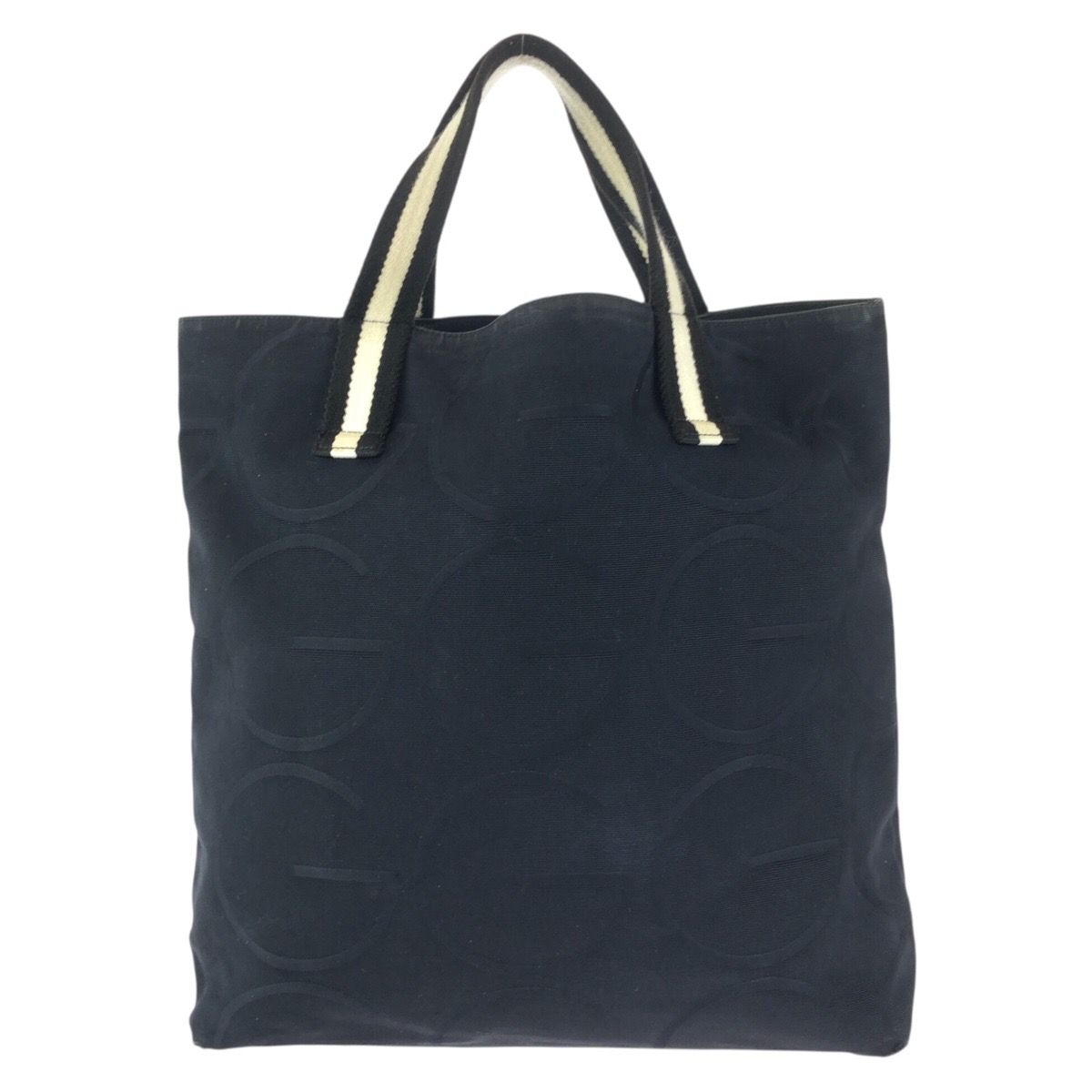 Gucci Logo Black White Canvas Tote — view 2