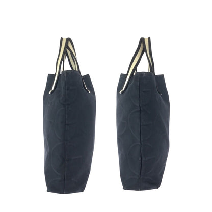 Gucci Logo Black White Canvas Tote — view 8