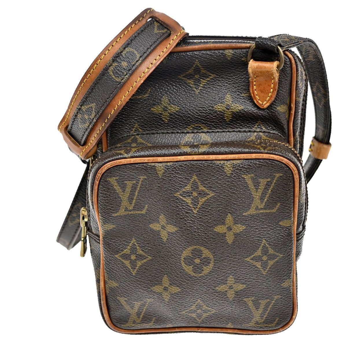 Louis Vuitton Mini Amazon Shoulder Bag Brown Monogram Leather