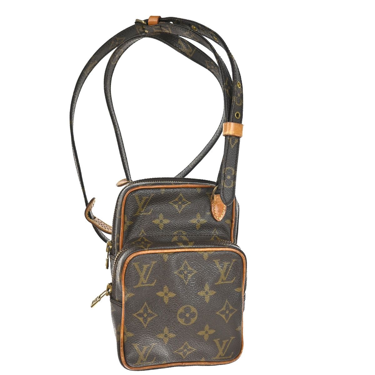 Louis Vuitton Mini Amazon Shoulder Bag Brown Monogram Leather — view 5