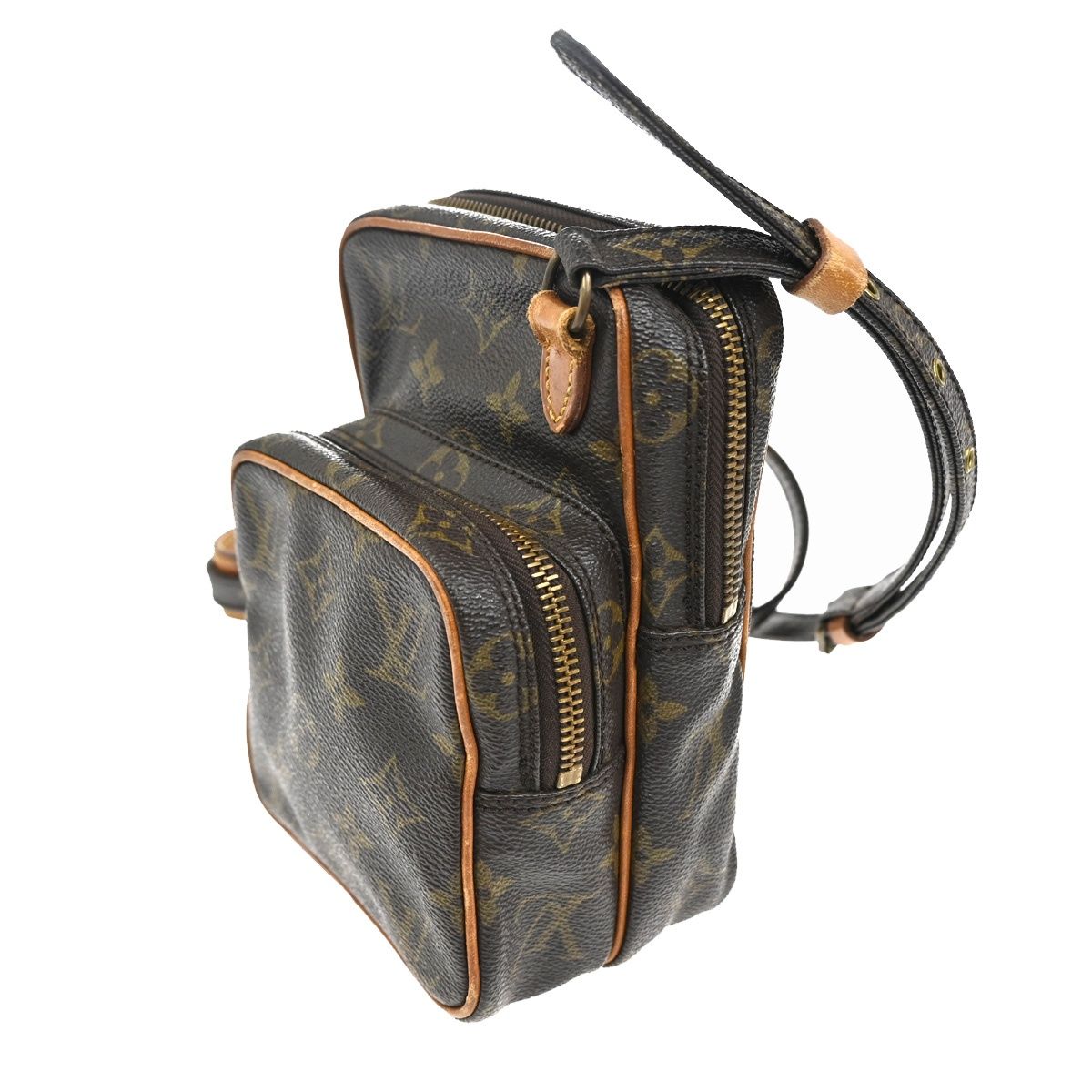 Louis Vuitton Mini Amazon Shoulder Bag Brown Monogram Leather — view 2