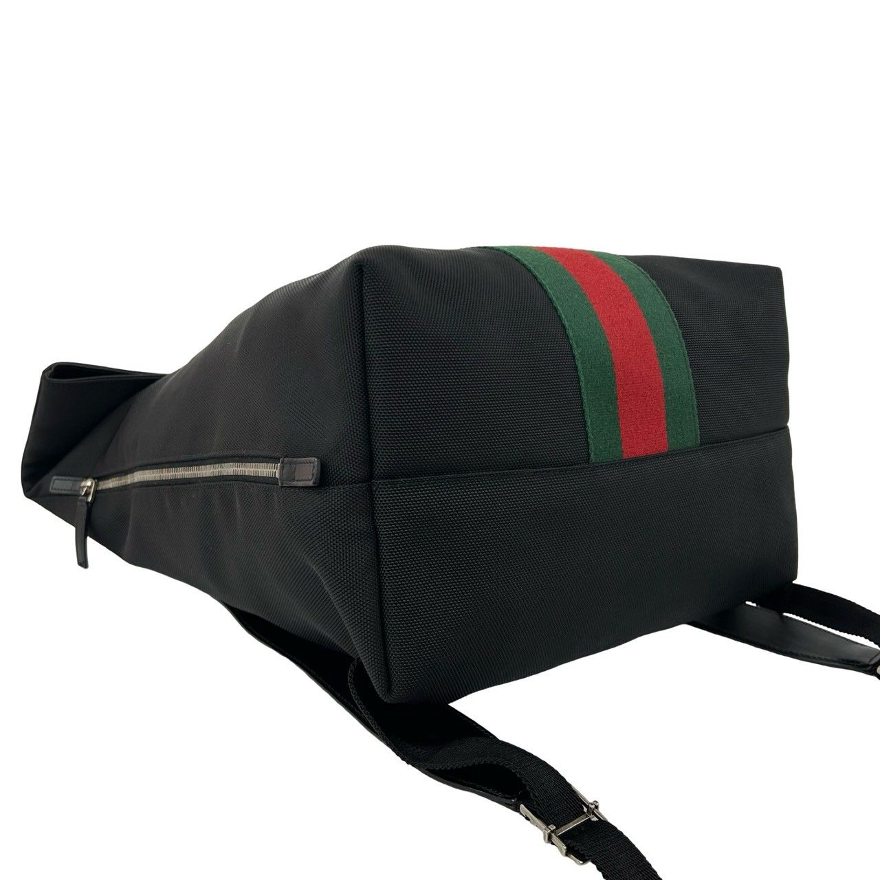 Gucci Sherry Line Web Canvas Leather Backpack Black — view 7
