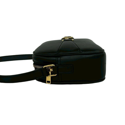 Celine Cles Small Camera Bag Leather Pochette Crossbody Black — view 5