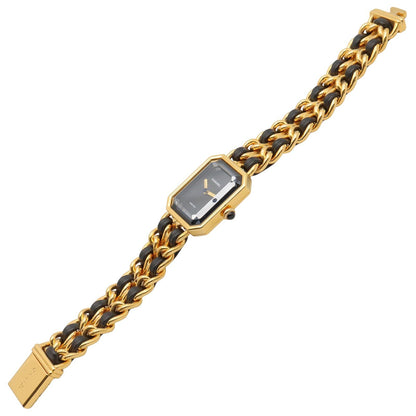 Chanel Watch Premier L Black Leather — view 4