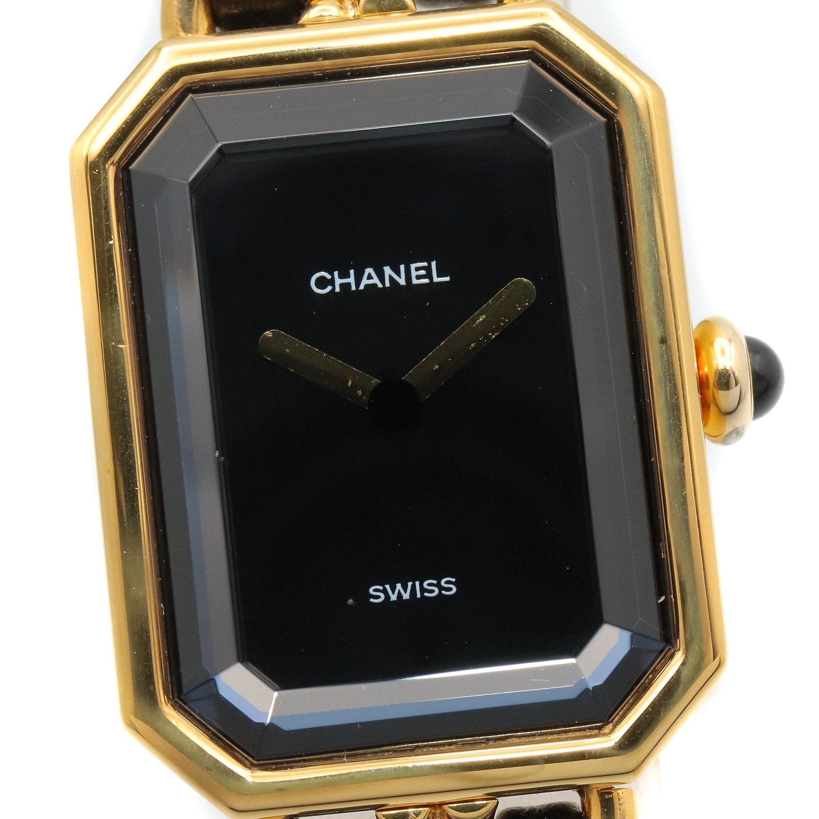 Chanel Watch Premiere M Black Leather — view 3