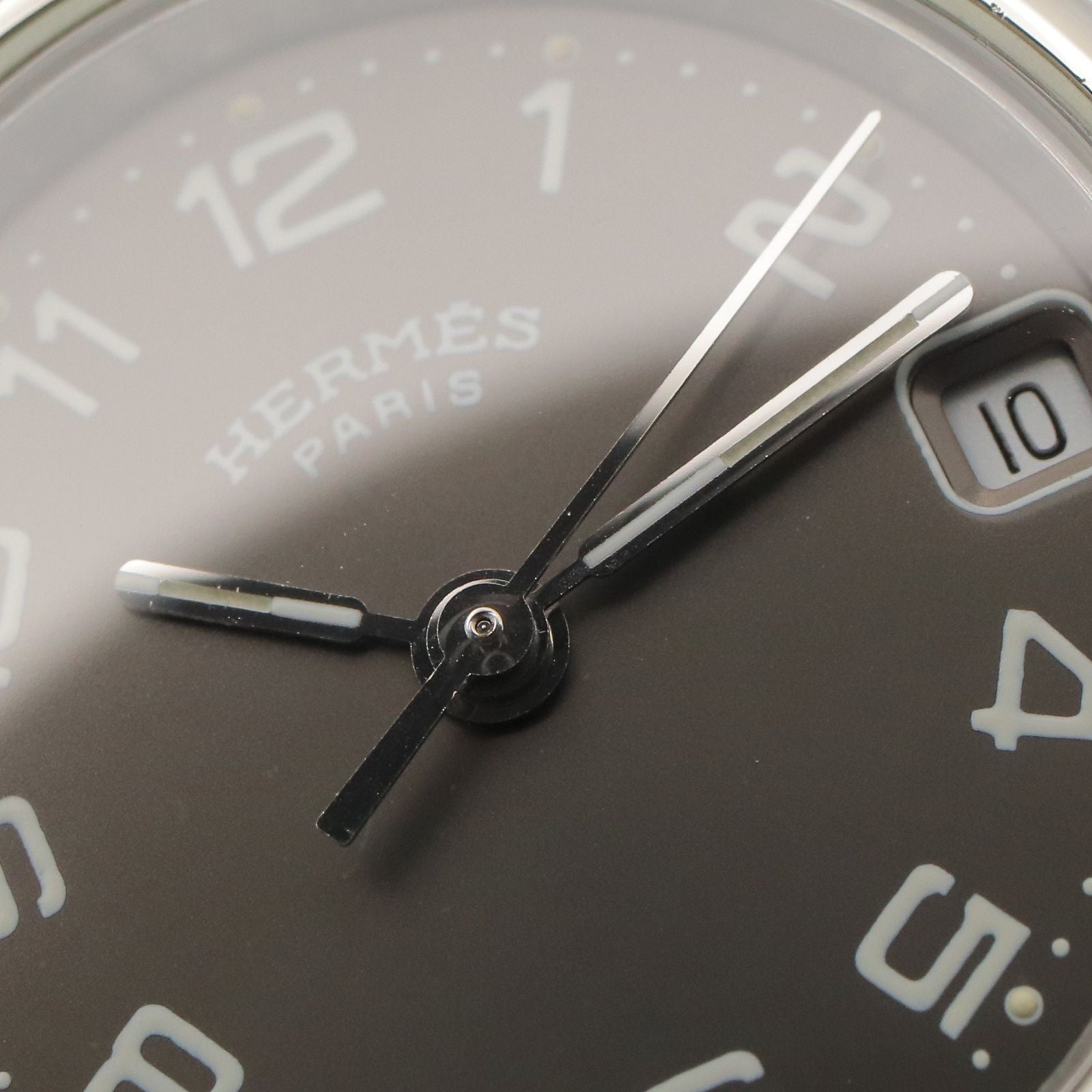 Hermes Watch Clipper Gray Stainless Steel — view 9