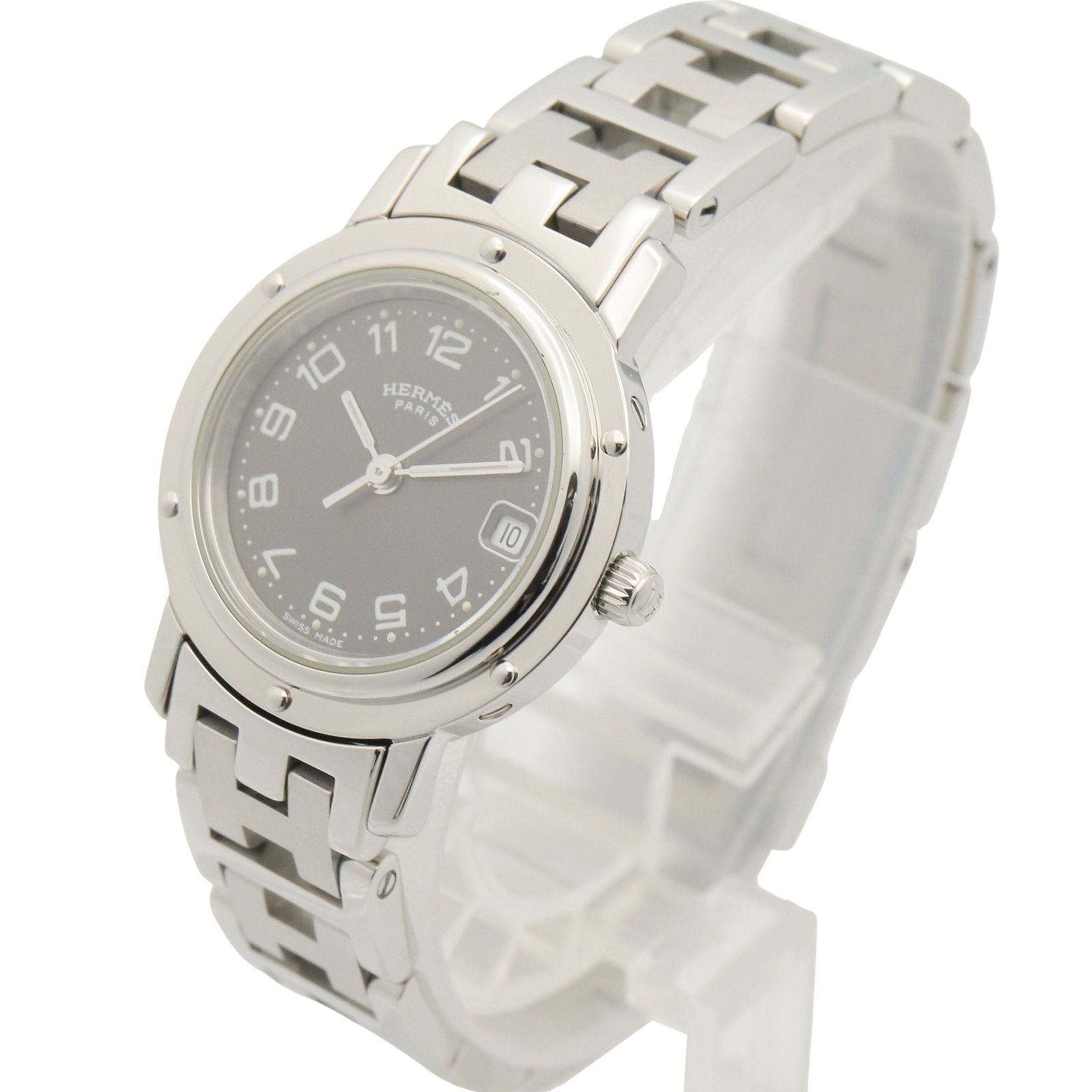 Hermes Watch Clipper Gray Stainless Steel — view 2