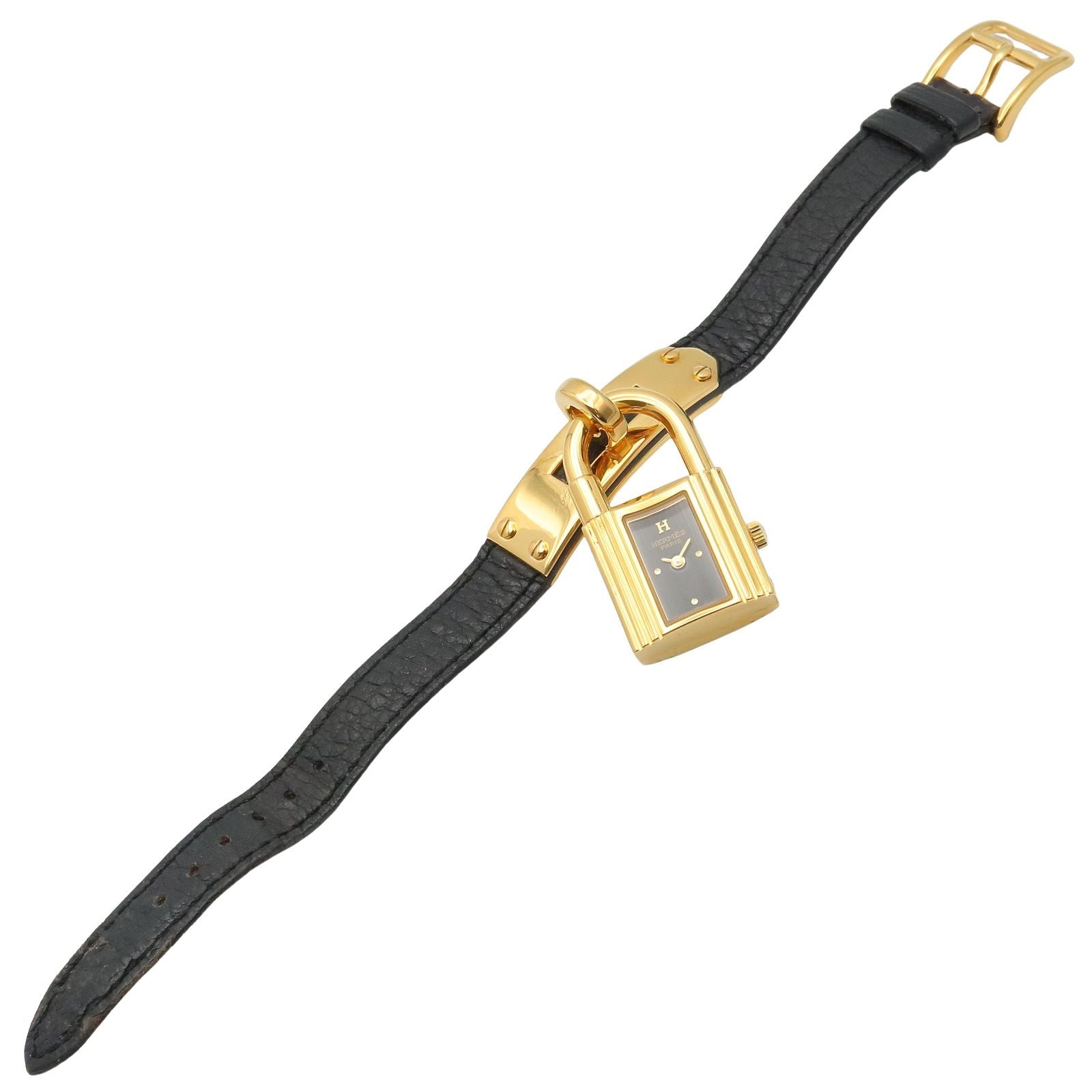 Hermes Watch Kelly Black Leather — view 3