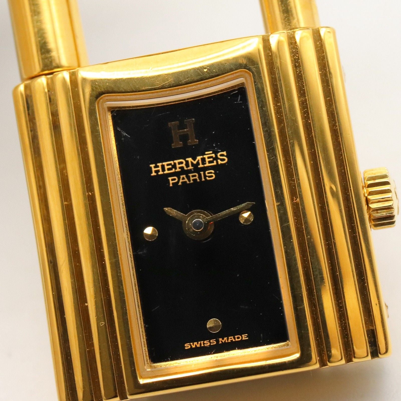 Hermes Watch Kelly Black Leather — view 9