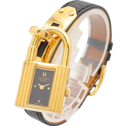 Hermes Watch Kelly Black Leather — view 2
