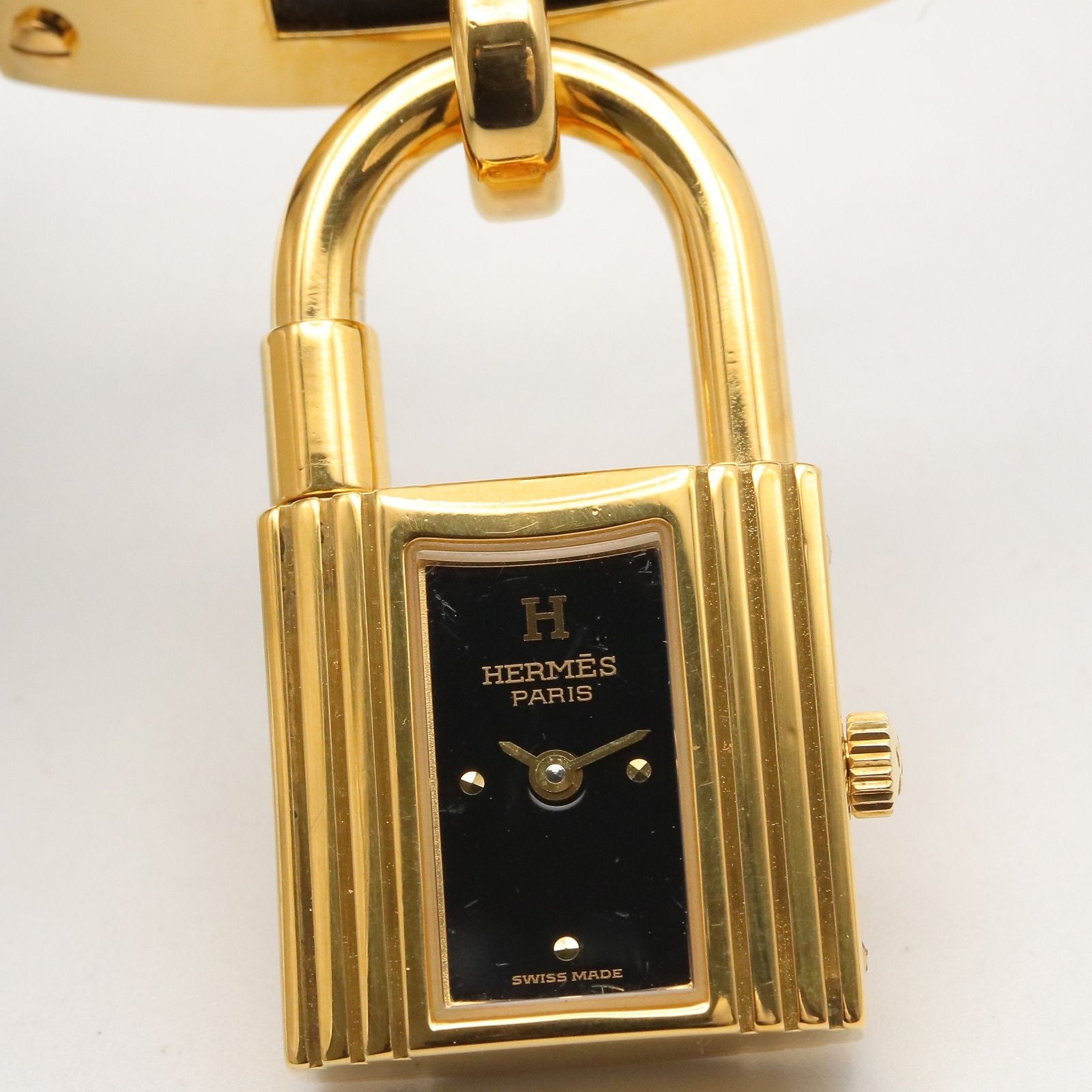 Hermes Watch Kelly Black Leather — view 5